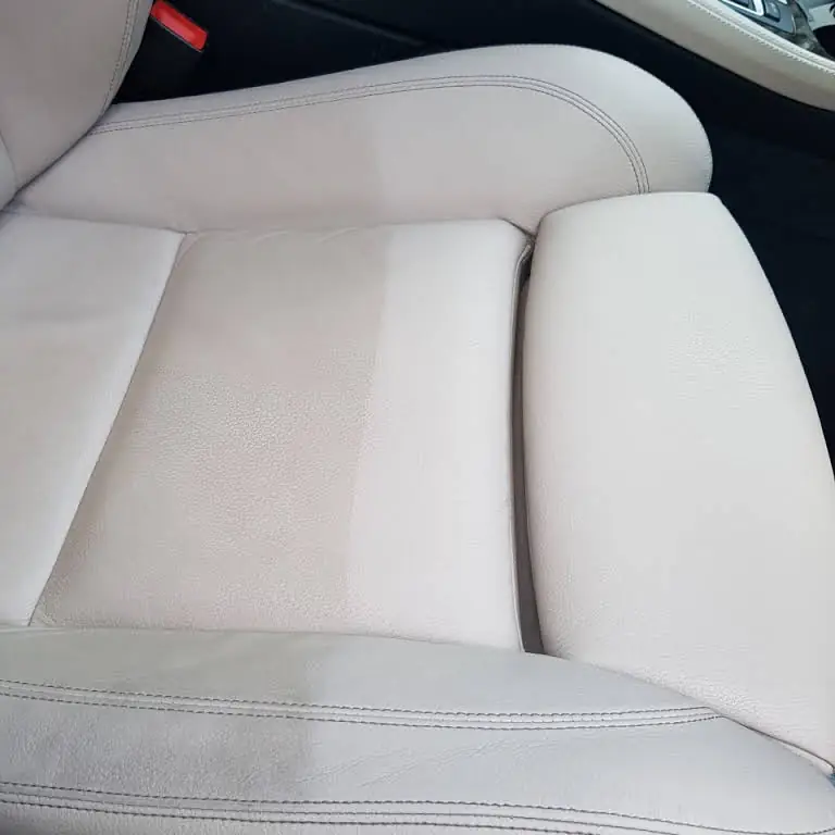 Light grey leather seat base